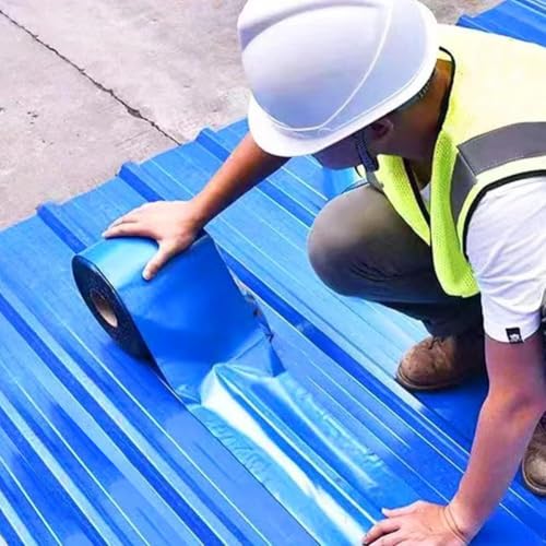 Image of Serplex Roof Repair & Sealant Tape, Waterproof & UV Resistant, 10cm x 5m, Heavy Duty Leak Stopper for Roofs, Gutters, Pipes, RVs, Easy Peel & Stick, Strong Adhesive Thicken Multipurpose Outdoor Tape