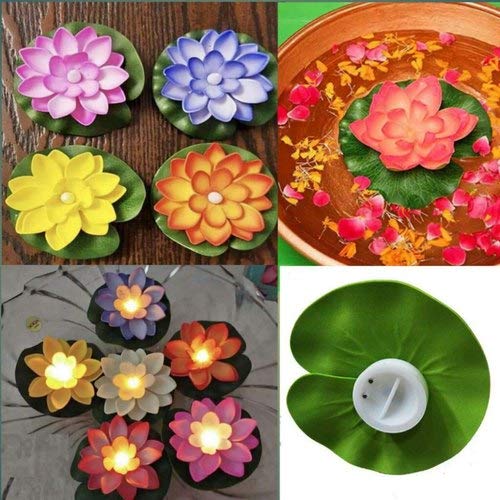 Buy Daani Smokeless Lotus Shape Diyas for Diwali Decoration Water