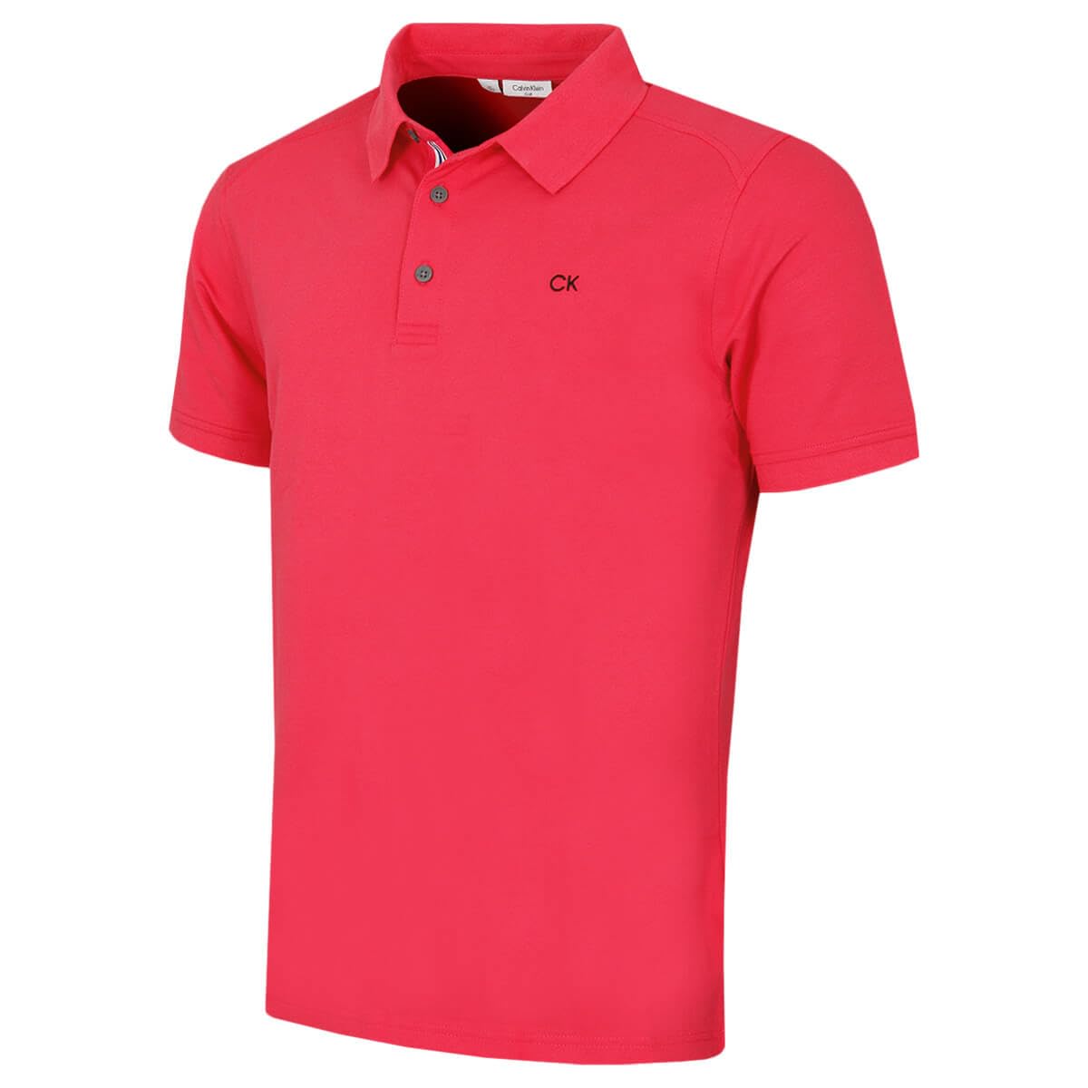 Calvin Klein Mens Campus Sport Polo Shirt - Raspberry Sport - L