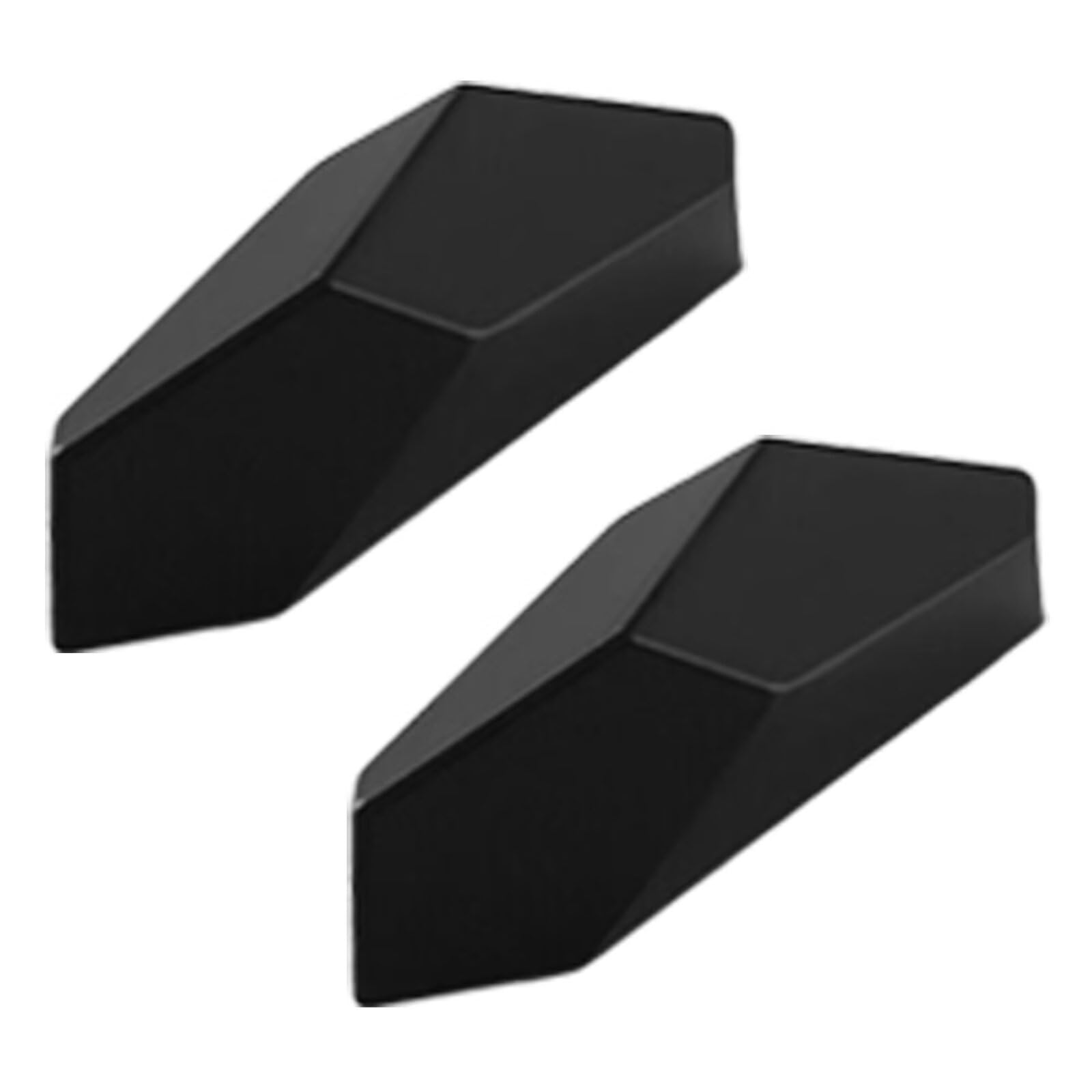 TYYCKJ 2 Packs Cabinet Drawer Pull Wardrobe Handle Zinc Alloy Door Knobs, Black Handles for Kitchen Cabinets Bedroom Bathroom Cupboard Handle Metal Dresser Knob, Hole Distance 32mm