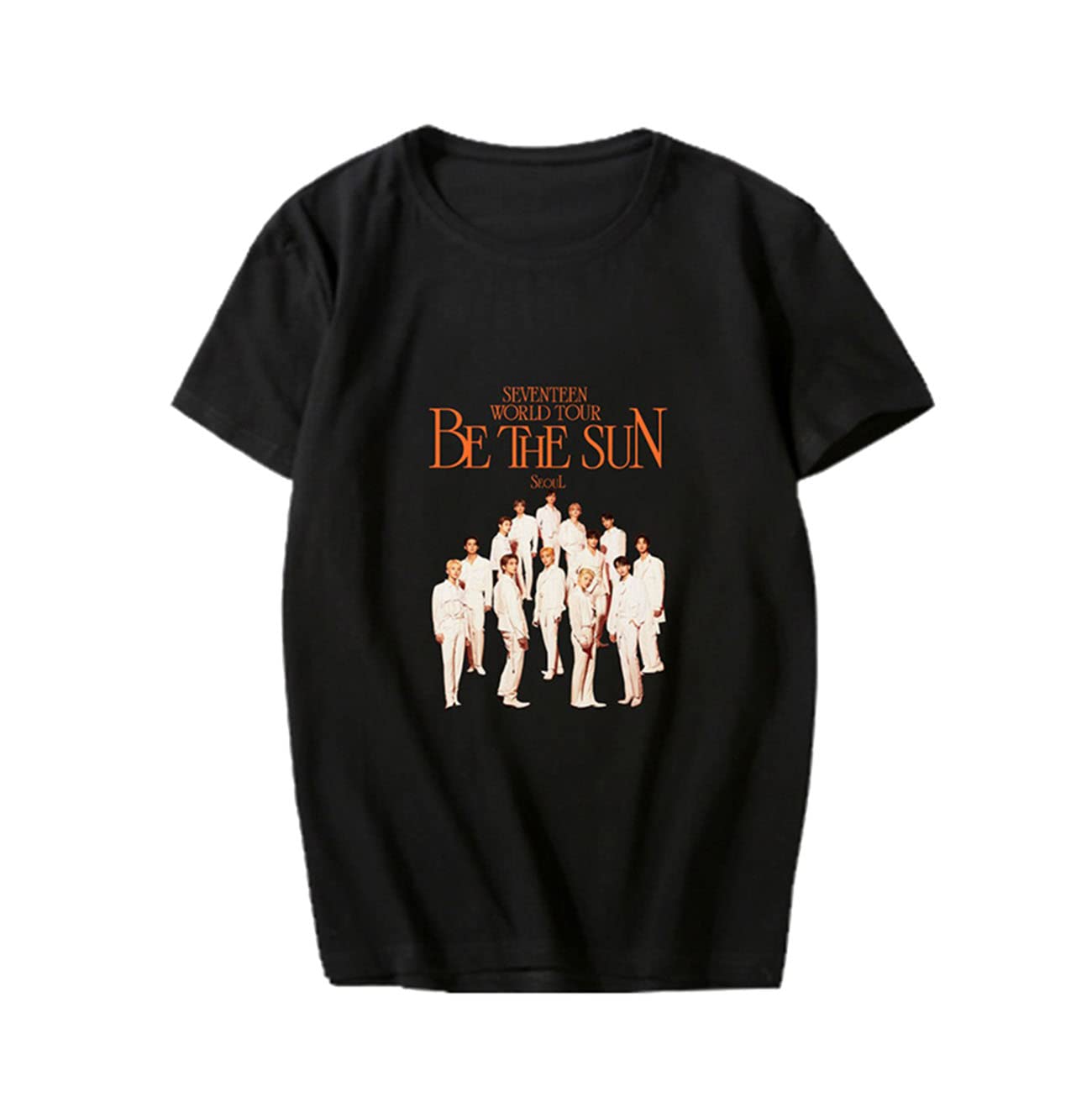 Kpop Hoshi Dino T-Shirt Tshirts Woozi S.coups Mingyu BE The Sun Concert Joshua Wonwoo Casual Tee Shirt