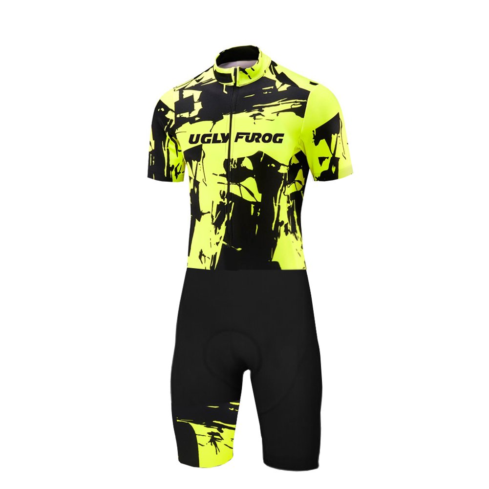 UGLY FROG 2023-2024 Bike Wear Radsport Bekleidung Herren Summer Style Triathlon Tri Anzug Kompression Duathlon Laufen Fahrradfahren Skinsuit with Gel Pad DEHDLT02