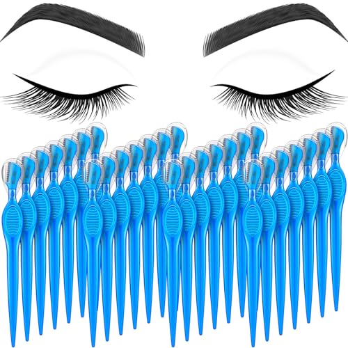 Mudder 28 Pcs Eyebrow Razors Facial Shaver Trimmer,Blue