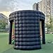 Vinfgoes 10ft Diameter Round Inflatable LED 360 Photo Booth Enclosure with Led Light, Air Blower Photo Booth Backdrop for Wedding, Birthday, Exhibition, 2 Doors