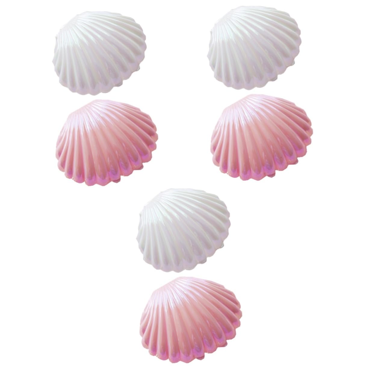 HemoblloHemobllo 6 pcs Shell Props Household Decor Fish Tank Decoration Fish Decorations for Tank Aquarium sea Shells Fish Tank Shells Jewelry Holder abs Desktop Adornment Desktop Decoration Charm