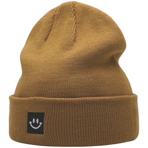 Image of 55cube Unisex Winter Beanie Hats Warm Thick Knit Cuffed Skullcaps