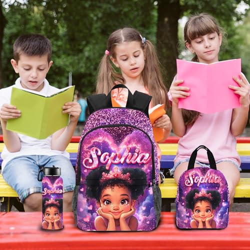 Custom Kids Backpack for Girls Boys Personalized Name Backpacks Customized School Bookbag for Kids Bookbag for Daughter Son Fashion Unique Gift for Preschool Kindergarten Design 034