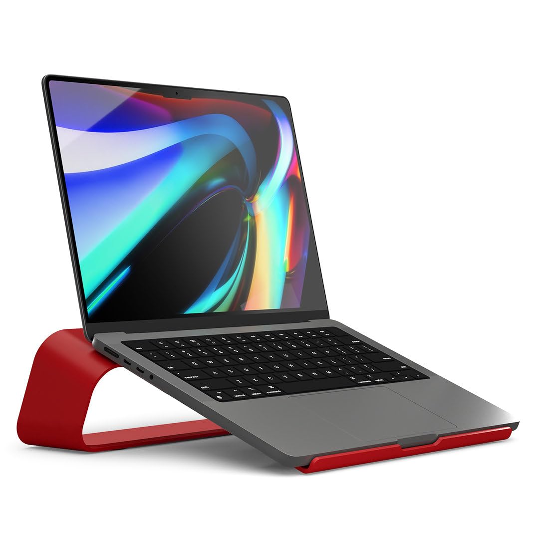 DailyObjects Arete Laptop Stand (Red) Portable Compatible with MacBook Notebook Tablet Aluminum Ergonomic Tabletop Laptops Up to 16 inch (B0B25FYKVL) Amazon Price History, Amazon Price Tracker