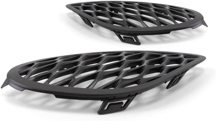 KarParts360 For Dodge Charger Fog Light Cover 2015 2016 2017 Driver and Passenger Side Pair/Set | Plastic | w/Hood Scoop | Textured Black | CH1038168 + CH1039168 | 68280493AA + 68280492AA