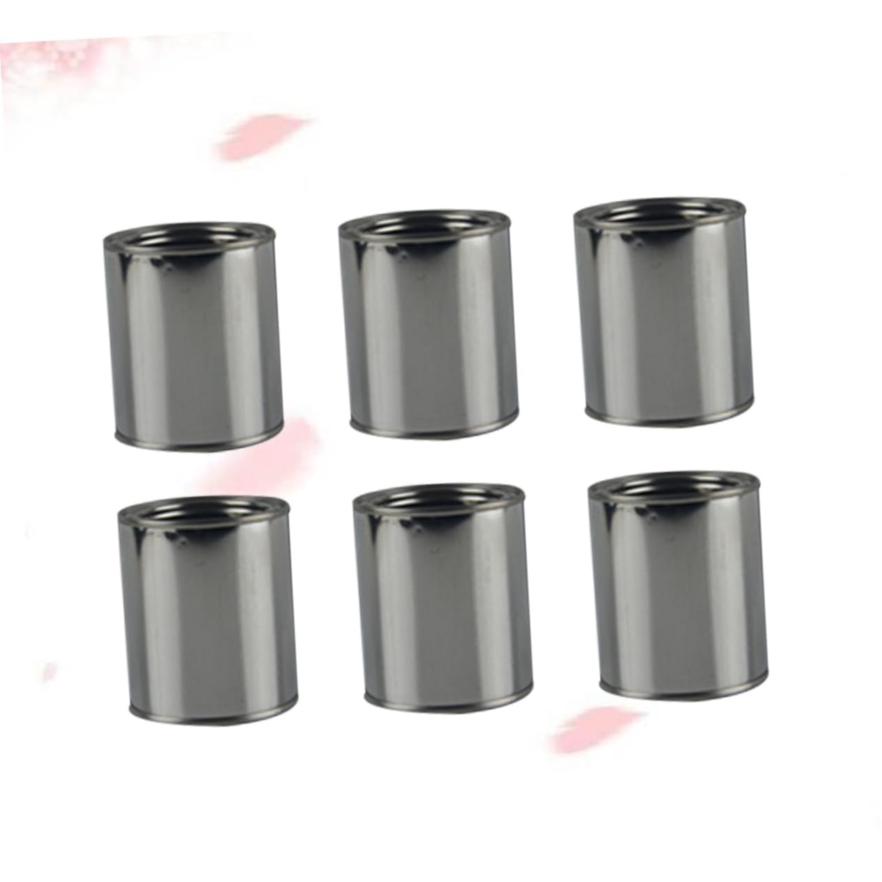 LOLIPPYY 6 Piezas Latas de Pintura Redondas de Hierro Contenedores Duraderos para Almacenamiento de Tinta y Pintura Industrial y Doméstico