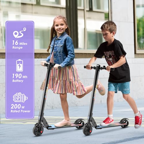 Image of Caroma Electric Scooter Adults,450W Peak Foldable E-Scooter,16 MPH,21 Miles | 3 Speeds & 15 Climb, UL2272 EABS Brake,Smart LED Display Lights, Foldable Frame For Kids 8+, Teens Women Commute Travel