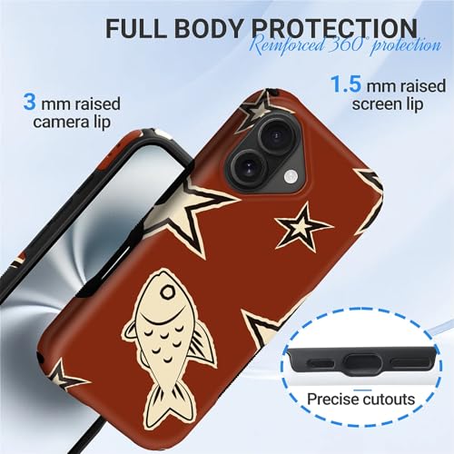 Coque iPhone 16 Plus MagSafe robuste double couche anti-chute protection écran rouge - 2