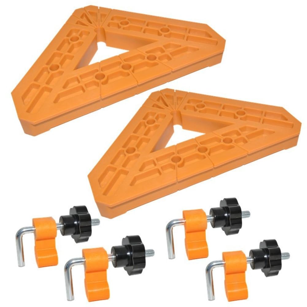 Jnchdghwa Furniture Assembly for Woodworking Cabinet Frames Right Angle Clamp and Multipurpose Square Clamp