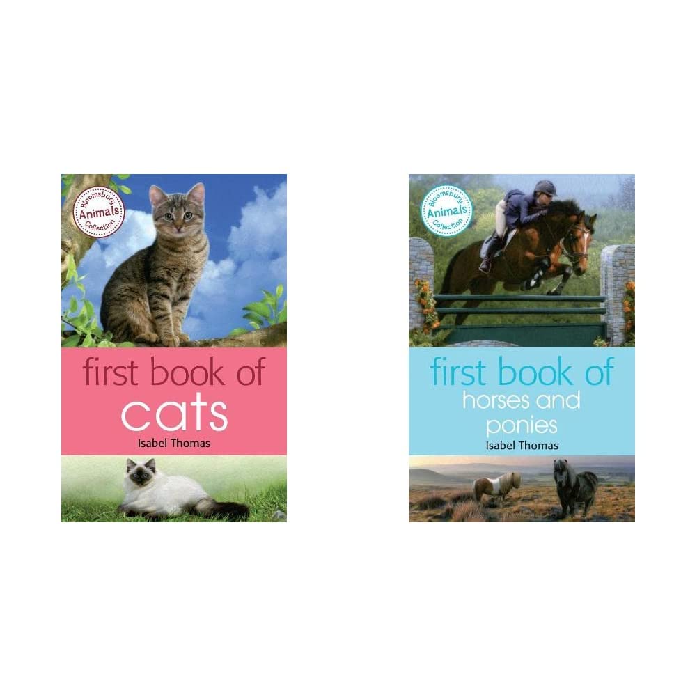 Isabel Thomas Set: First Book of Cats+ First Book of Horses and Ponies (Set of 2 Books)