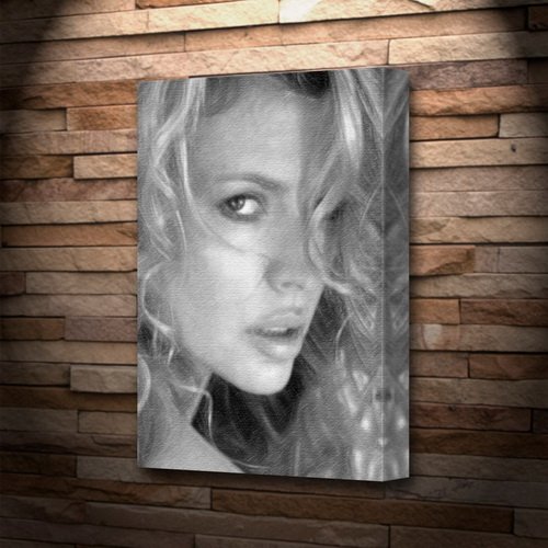 KIM BASINGER - Canvas Print (LARGE A3 - Signed by the Artist) #js001