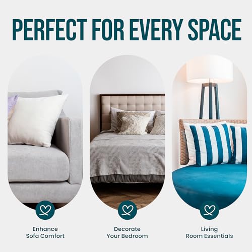 C Stores Cushion Inserts 45cm x 45cm (Pack of 4) for Indoor/Outdoor Sofas and Beds, Square Cushion Pads Fillers, Cushion Inners, Anti-Allergy Cushion Supportive Bounce Back Comfort, 18 x 18 Inch - Image 6