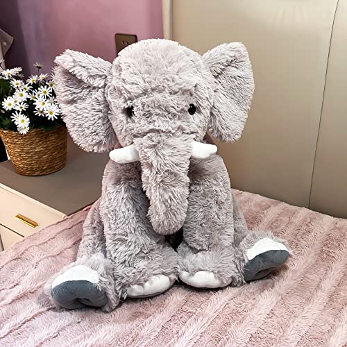 Ubaber 20 Inch Large Elephant Stuffed Animals, Clever Elephant Plush Pillow For Kids, Big Stuffed Elephant Toy, Perfect Elephant Gifts For Girls And Boys, Super Soft Elephant Room Decor For Children. #TOP4