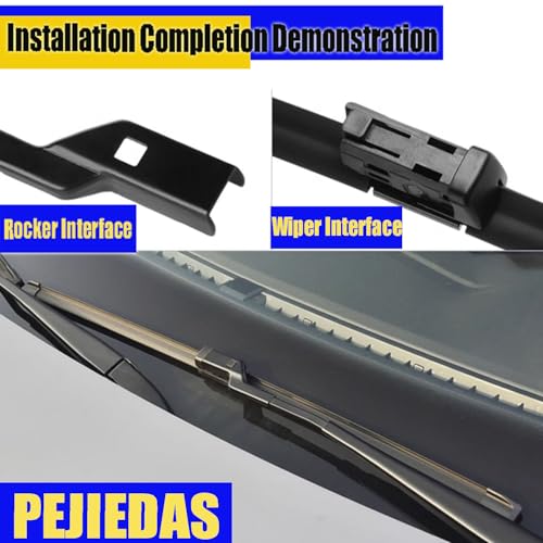 Image of 2 x OEM Quality Wiper Blades fo Audi A6 2012-2018, Audi A7 2012-2019,OE Genuine Style (26 inch + 21 inch Front Wiper Blades)