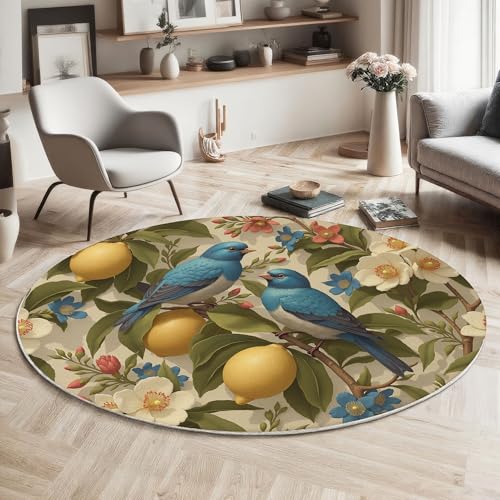 Tapis de décoration lavable doux aux finitions rustiques imprimées - 4