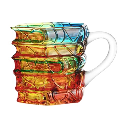 Genérico da caffè a tema libri, design in vetro 3D, ispirate ai libri, per Natale, compleanno, ufficio, cucina, bar, donne e uomini
