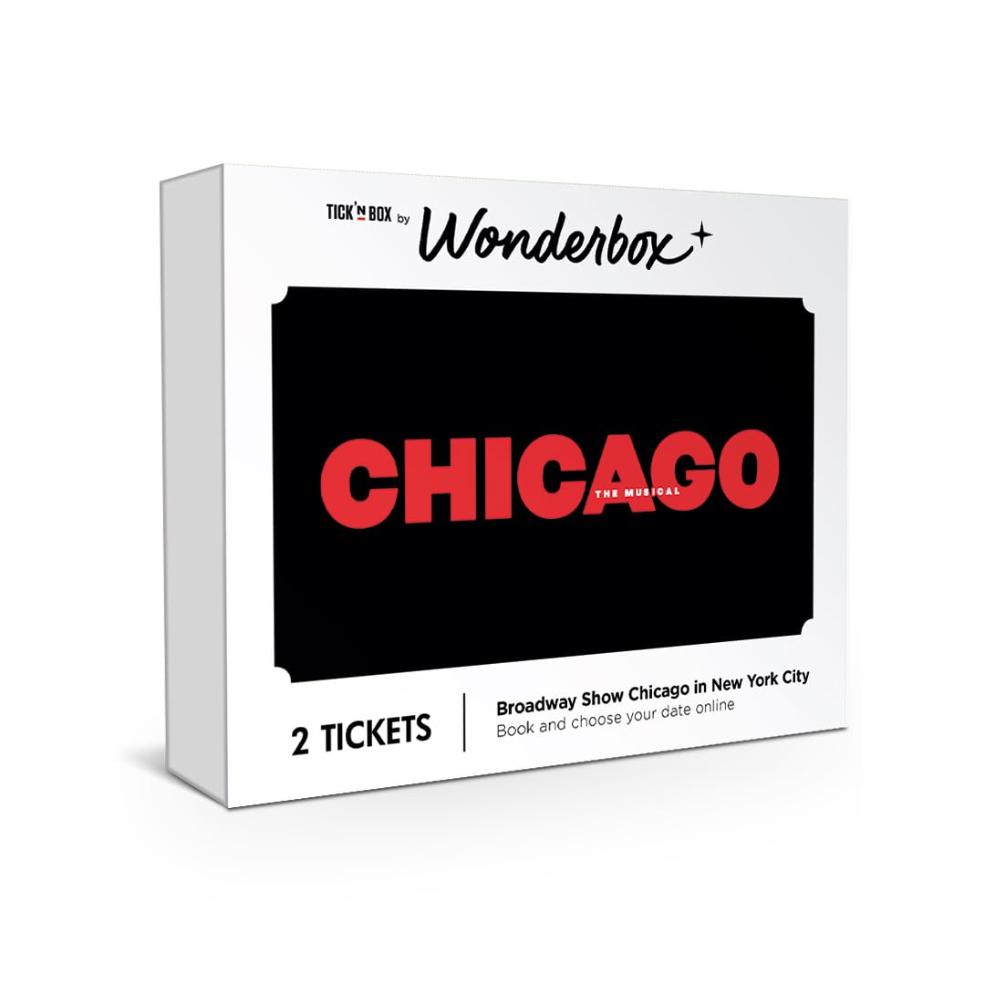 WONDERBOXExperience Gift – Chicago The Musical Package on Broadway – 2 Open Tickets – Easy and Fast Booking Online - Chicago The Musical Full Package