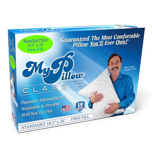 MyPillow Classic Standard Bed Pillow, Firm