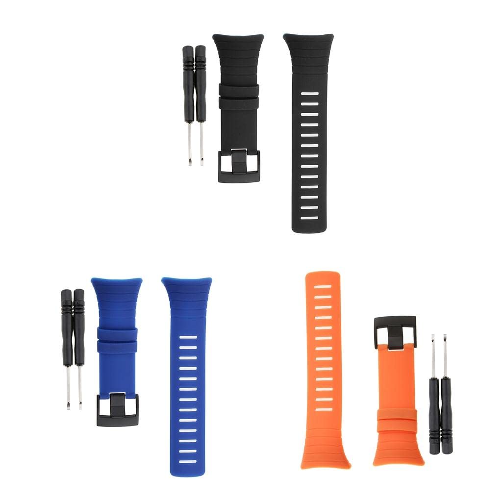 CALANDIS® Silicone Watch Band Stainless Steel Tang Buckle 24mm for Suunto Core Black (B09ZTXS5P1) Amazon Price History, Amazon Price Tracker