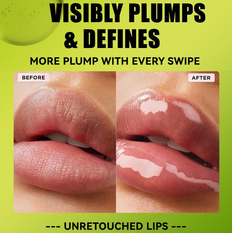 Miniatura 3 de 4 colores de aceite de labios esmalte de labios, cabeza de cepillo grande, aceite hidratante de brillo de labios, brillo de labios transparente