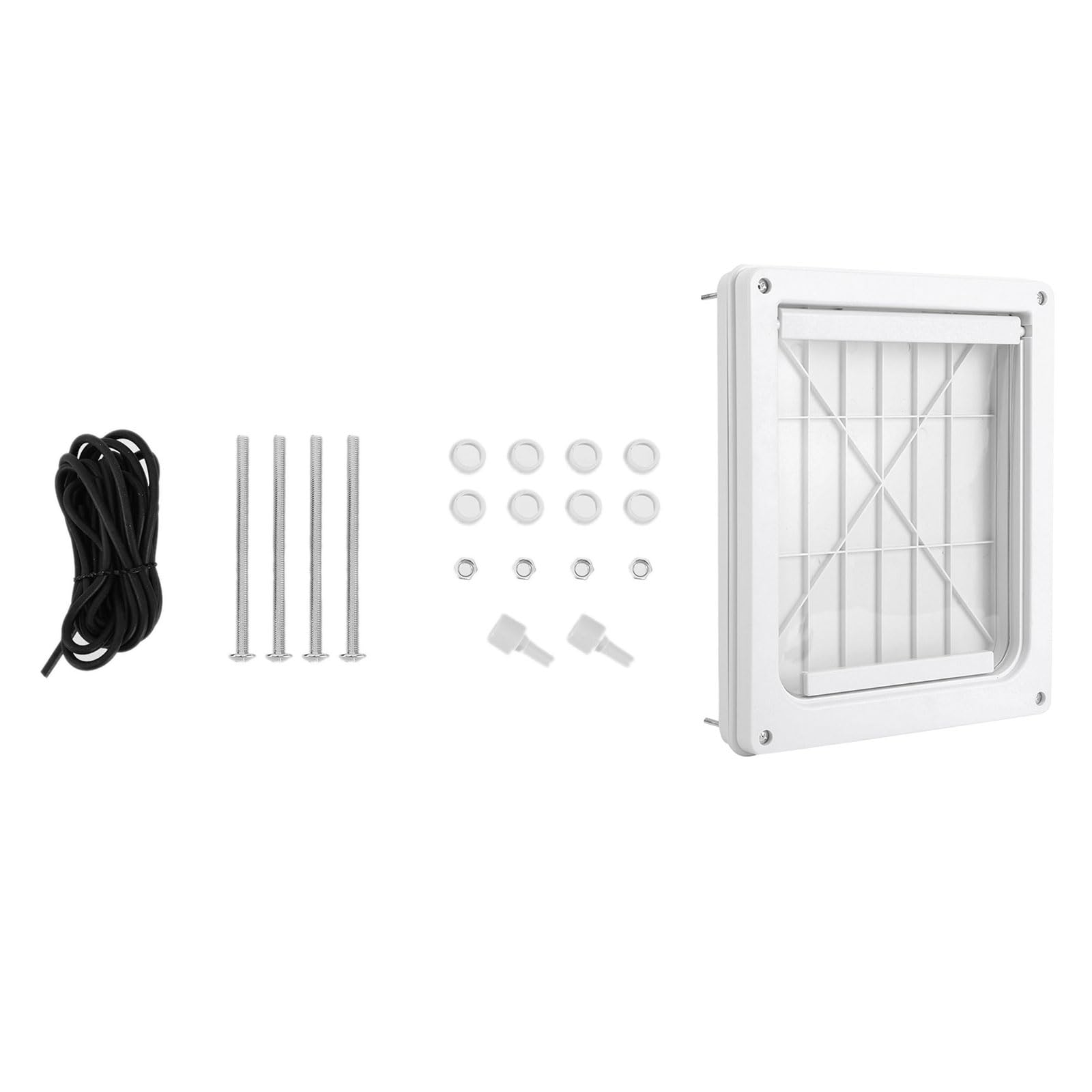Haustiertür, neuer, sicherer, abschließbarer Bildschirm, für Hunde und Katzen, Fenster, Tor, Wand, freier Eintritt, modischer, hübscher Garten, einfache Installation, Katzengitter für Treppen, Outdoor