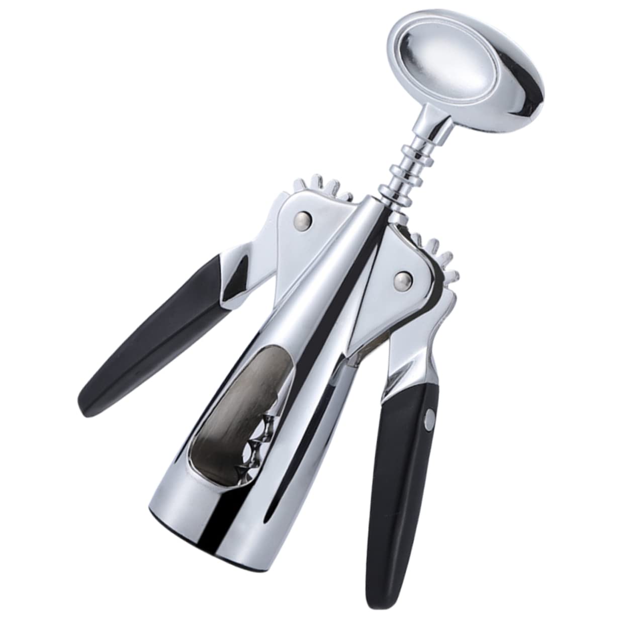 Unomor Bottle Opener Corkscrew Manual Red Multifunctional Kitchen Accessory Present