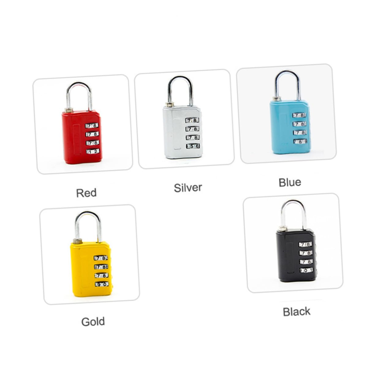 SHERCHPRY 15pièces Cadenas à Chiffres Alliage De Lot De Verrouillage Sécurisé Pour Valises à Et Casiers Couleurs Assorties