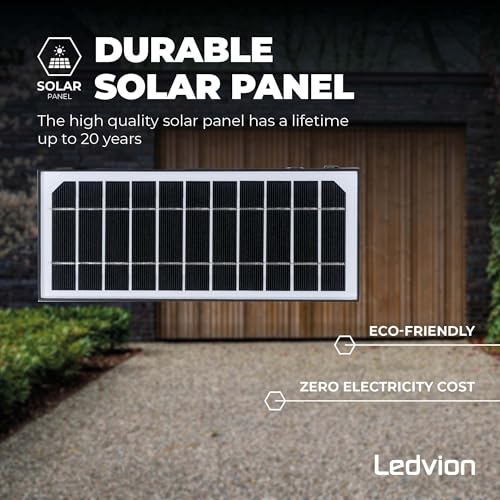 Aplique solar LED para iluminar zonas sin corriente exterior con sensor IP65 6