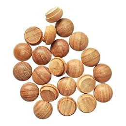Pinehurst Crafts 1/2-Inch Cherry Mushroom Button Top Plugs, Great for Furniture, Tables, Chairs, Cabinetry and Crafts Projects, Pack of 20