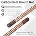 MECCANIXITY 3ft Copper Grounding Rod - 3/5