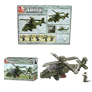 Sluban CONSTRUCCIӓN Set – Serie EJӉRCITO 2 – HELICӓPTERO Trasero