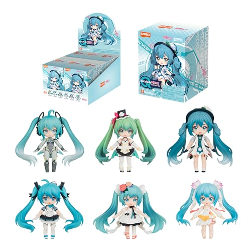 BLOKEES - DaaLaMode Q Series - Hatsune Miku 01 - MikuWithYou - 6 X Model Kits - Assembly Required - No Tools - No Paint - No Glue - No Cutting - Age 10+ Mystery Box