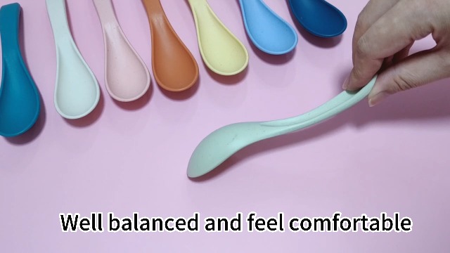 Amazon.com: HMDZMR 8 Pcs Wheat Straw Spoon set, Unbreakable Soup