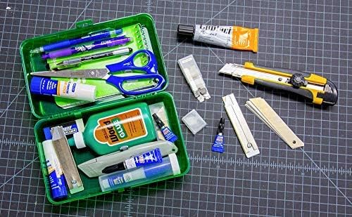 Miniatura 8 de BAZIC - Cortador de caja de cuchillos utilitarios, cuchilla más ancha de 0.71 pulgadas (0.709 in), agarre de goma retráctil resistente para cajas de