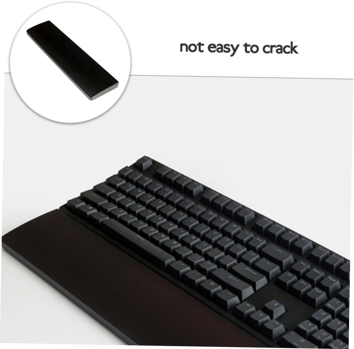 STOBOK Ergonomic Wooden Palm Rest for Keyboard Solid Chicken Wing Wrist Rest Pad Comfort and Stability for Computer Use Non- Design to Alleviate Wrist Fatigue