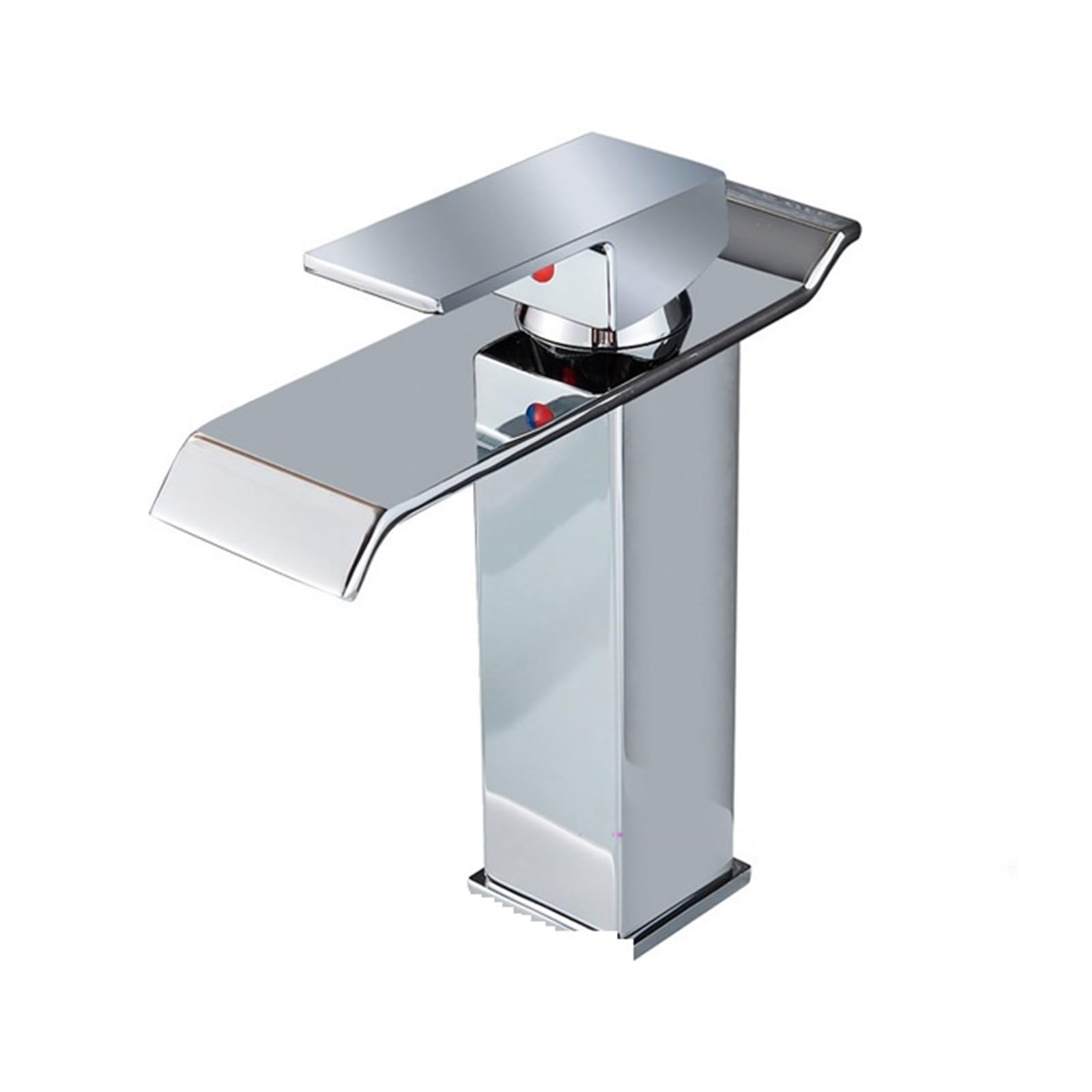 Mitigeur cascade Chrome B design moderne et épuré pour lavabo