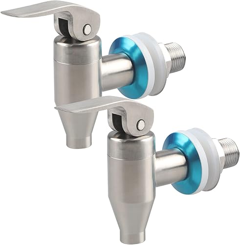 Grifo dispensador de bebidas para pulir acero inoxidable para dispensador de bebidas, grifo de repuesto para latas de bebidas, paquete de 2 Paquete