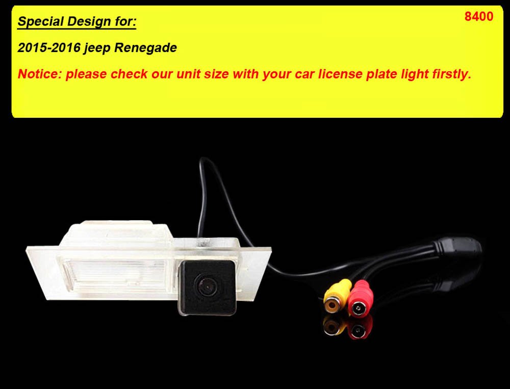 Telecamera di parcheggio impermeabile per visione notturna HD, ricambio per Jeep Renegade 2015-2016