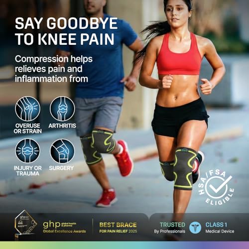 Image of Modvel 2 Pack Knee Brace for Women - Knee Support for Walking, Knee Compression Sleeves for Pain Relief, Knee Sleeves for Women, Knee Brace for Sports, Workouts & Arthritis