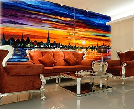 Amazon Sproud 洋画アポカリプス油絵風の不織布を角質ケアクロスに大規模多目的壁紙森を Sun の風景油絵壁紙 430 Cmx 300 Cm 壁紙 Amazon Sproud 洋画アポカリプス油絵風の不織布を角質ケアクロスに大規模多目的壁紙森を Sun の風景油絵壁紙 430 Cmx 300 Cm 壁紙