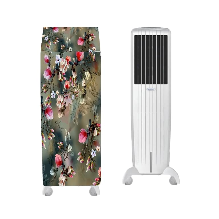 Image of Cooler Cover Compatible for Symphony Diet 50i 50-Litre Air Cooler Waterproof, Dustproof, Size (HxWxD) 134.62X47X39.37 Cm, Green.