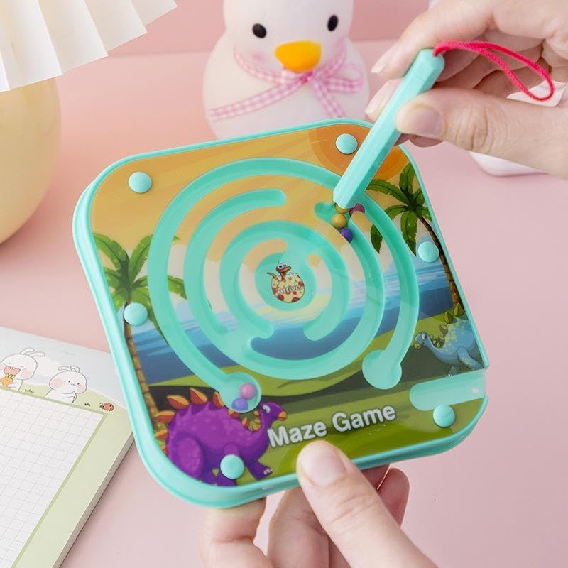 MANAKI ENTERPRISE Magnetic Maze Puzzle Game, Magnetic Pen Driving Bead Maze Wooden Jigsaws Puzzle Board, Maze Puzzle Board Game for Kids(Pack of 1) (Square Maze Puzzle) (B0CWD3MQ3M) Amazon Price History, Amazon Price Tracker