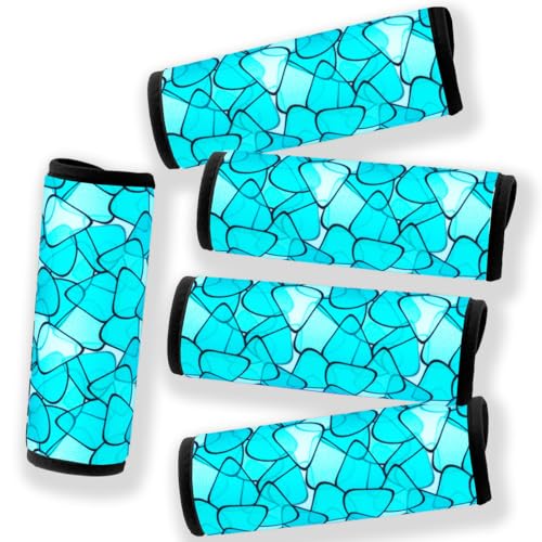 Image of Neoprene Luggage Handle Wrap Fluorescent Colors Luggage Identifiers /Tags /Marker, Graffti