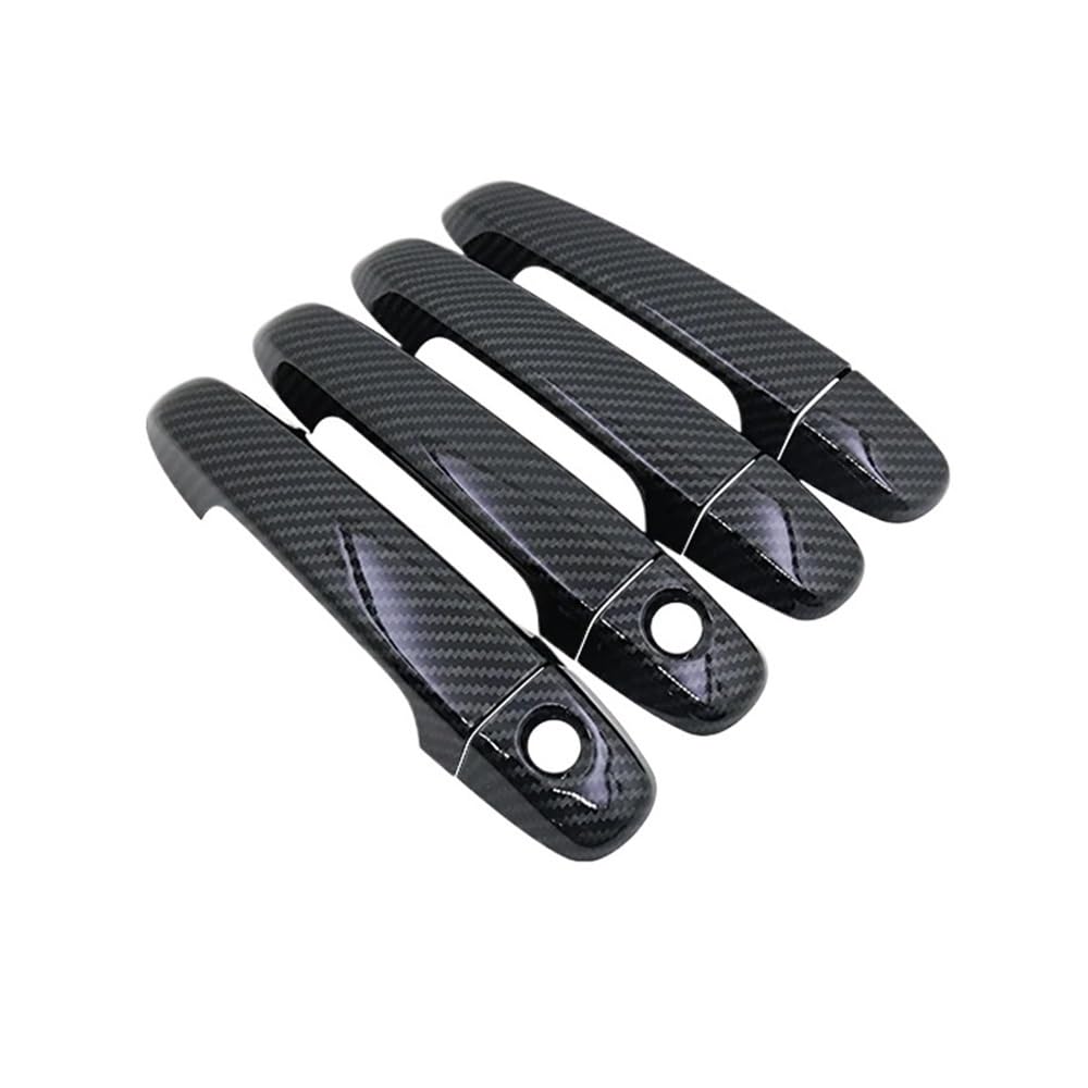 BIKKJBK Car Vehicle Door Handle Car Outer Door Handle Cover Trim for Camry for XV50 for Aurion for Daihatsu for Altis 2012-2017 Exterior Sticker Accessories