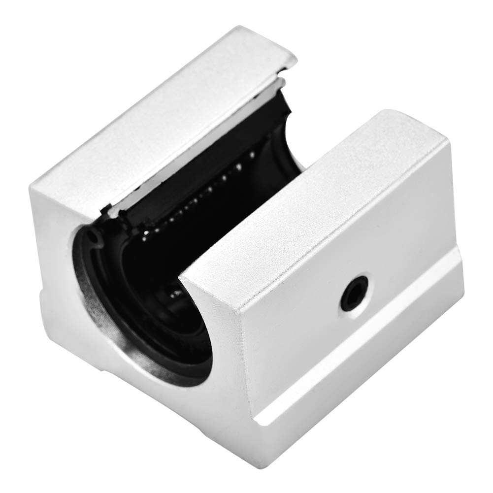 High Hardness Low Noise Rustproof Linear Bearing Slide Bushing 4Pcs SBR16UU Motion Bearing Slide Aluminum Linear Ball Bearings with Precision Roller for Printing Machinery Silent