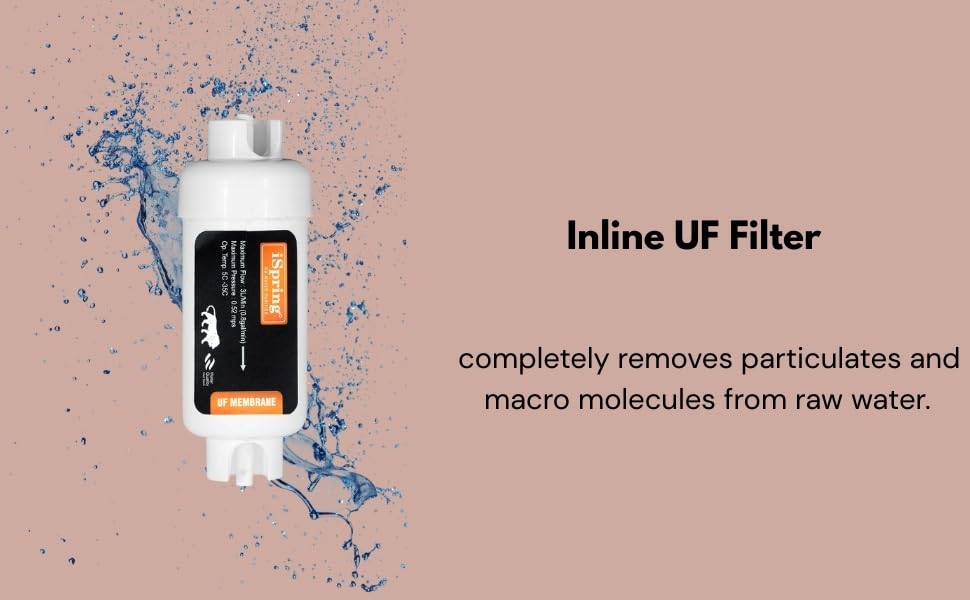 Image of iSpring Complete RO Service Copper Filter Kit of 80 GPD Membrane, Inline, UF, Mineral with All Accessories